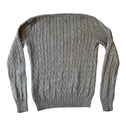 Women's Medium Ralph Lauren Grey Cable Knit