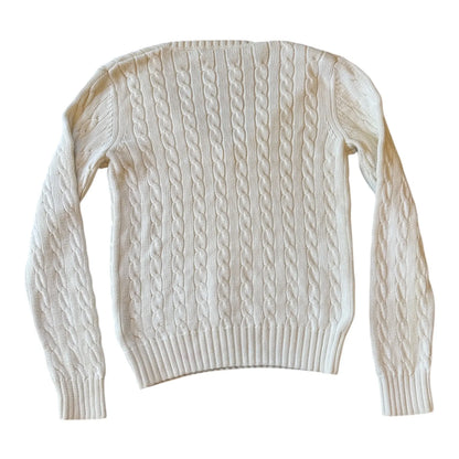 Women's Medium Tommy Hilfiger White Cable Knit