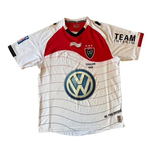 Large White Toulon 2011/12 Rugby Shirt