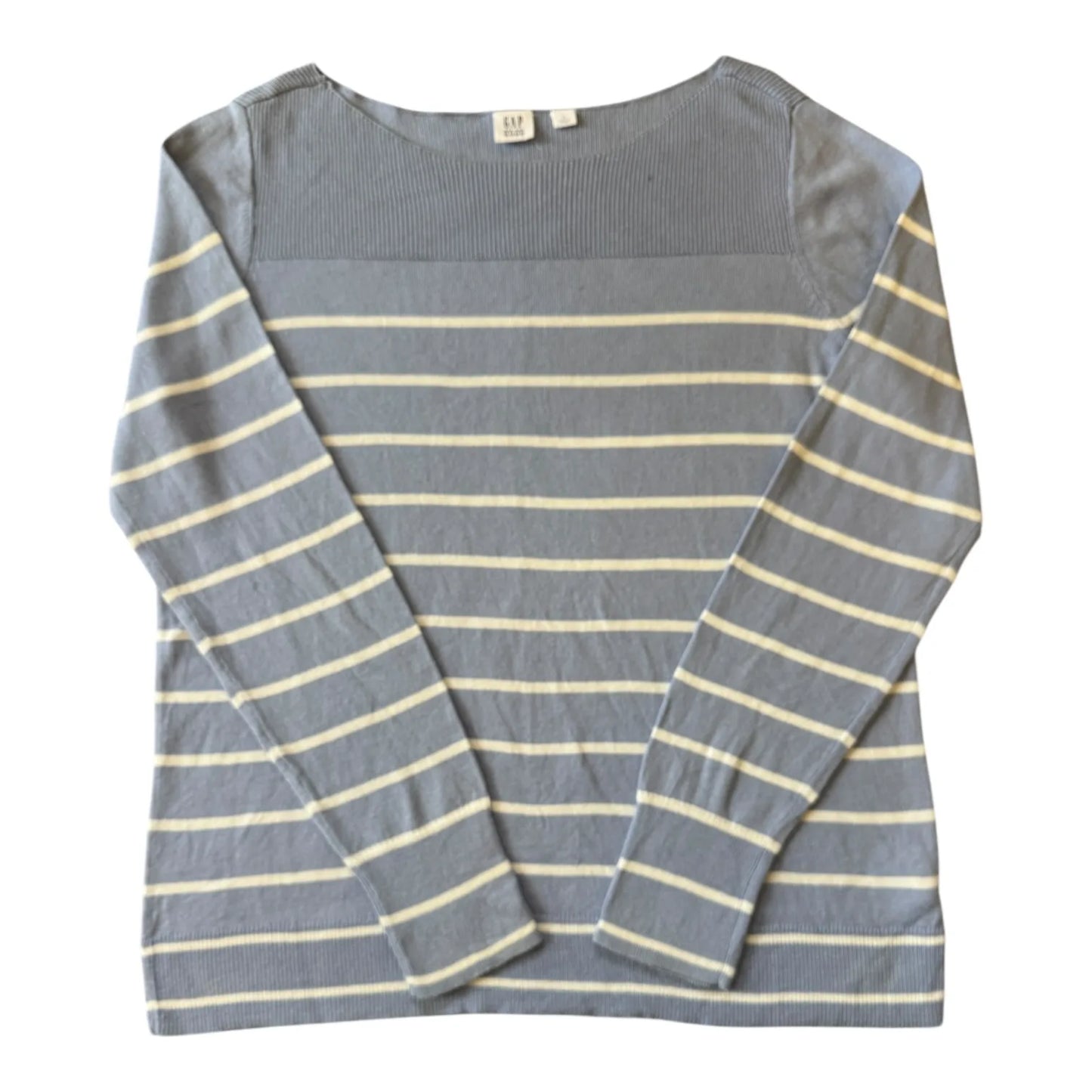 Women's Medium Gap Blue Striped Thin Jumper