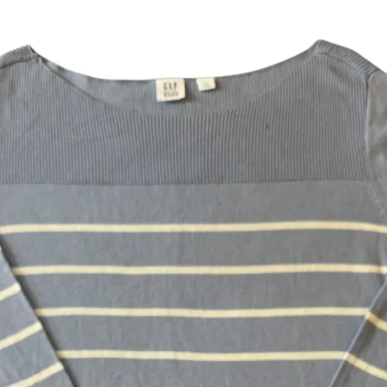 Women's Medium Gap Blue Striped Thin Jumper