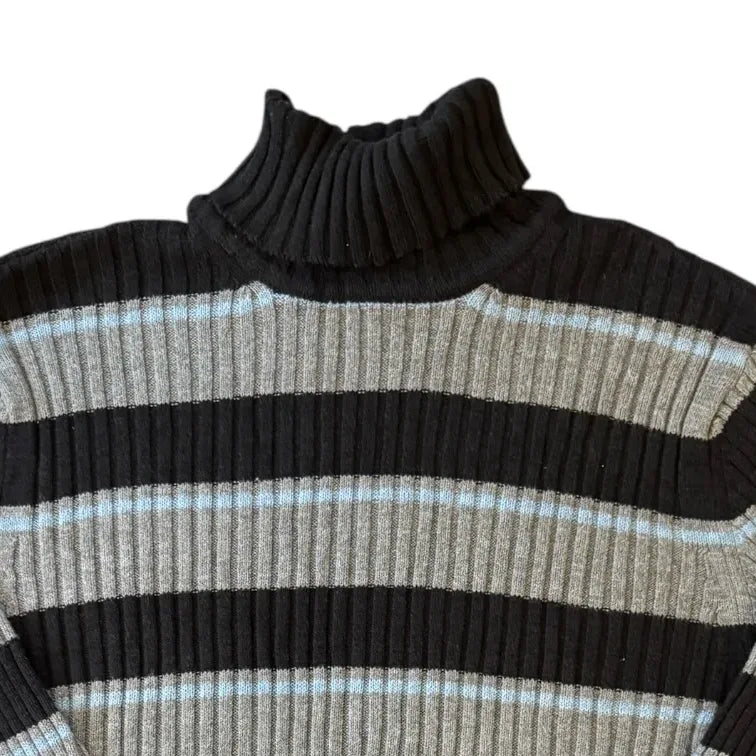 Women's Small Gap Black, Grey and Blue Turtle Neck