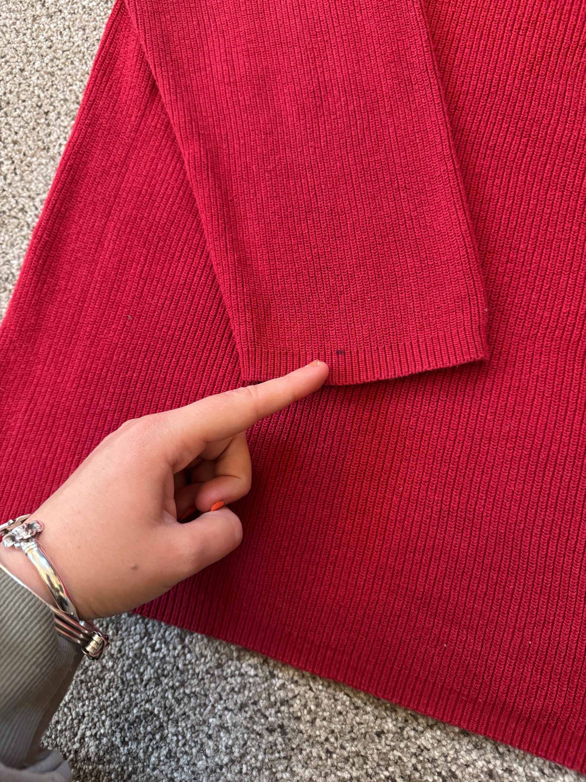 Women's XXL Ralph Lauren Red Knitted Jumper