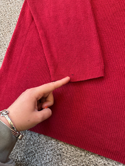 Women's XXL Ralph Lauren Red Knitted Jumper