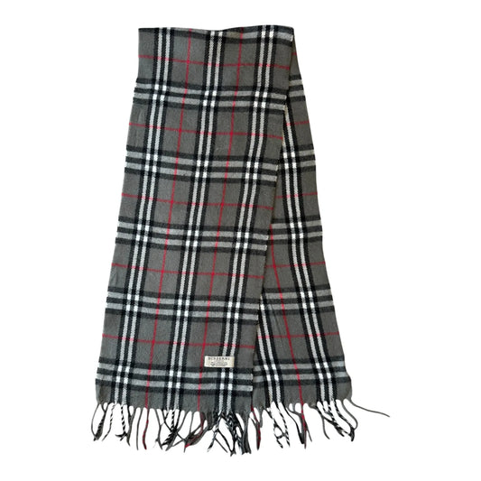 Burberry Lambswool Grey Scarf