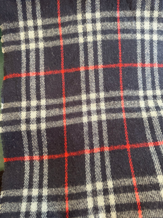 Burberry Lambswool Navy Scarf