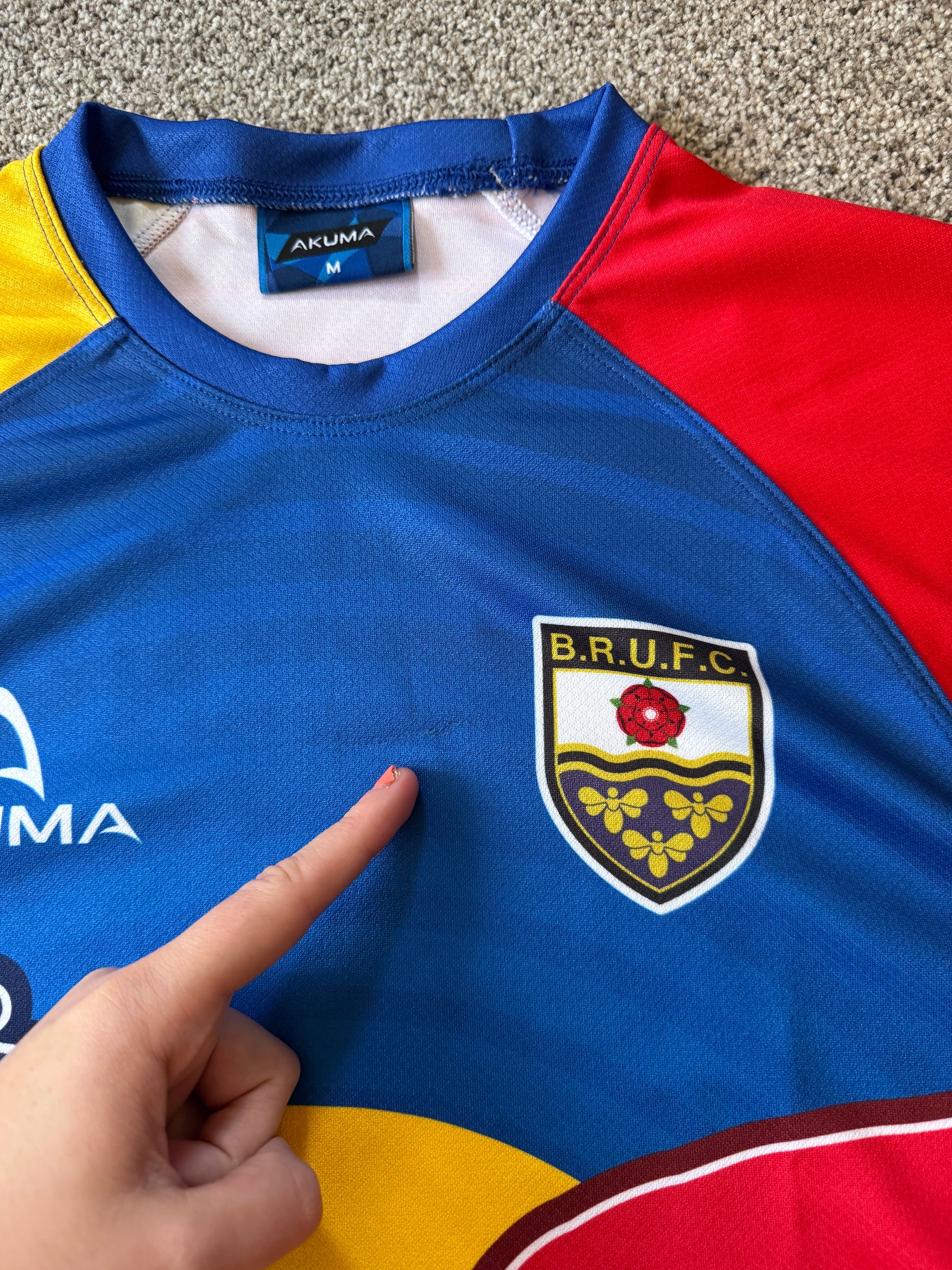 Medium Blue Blackburn Rugby Shirt