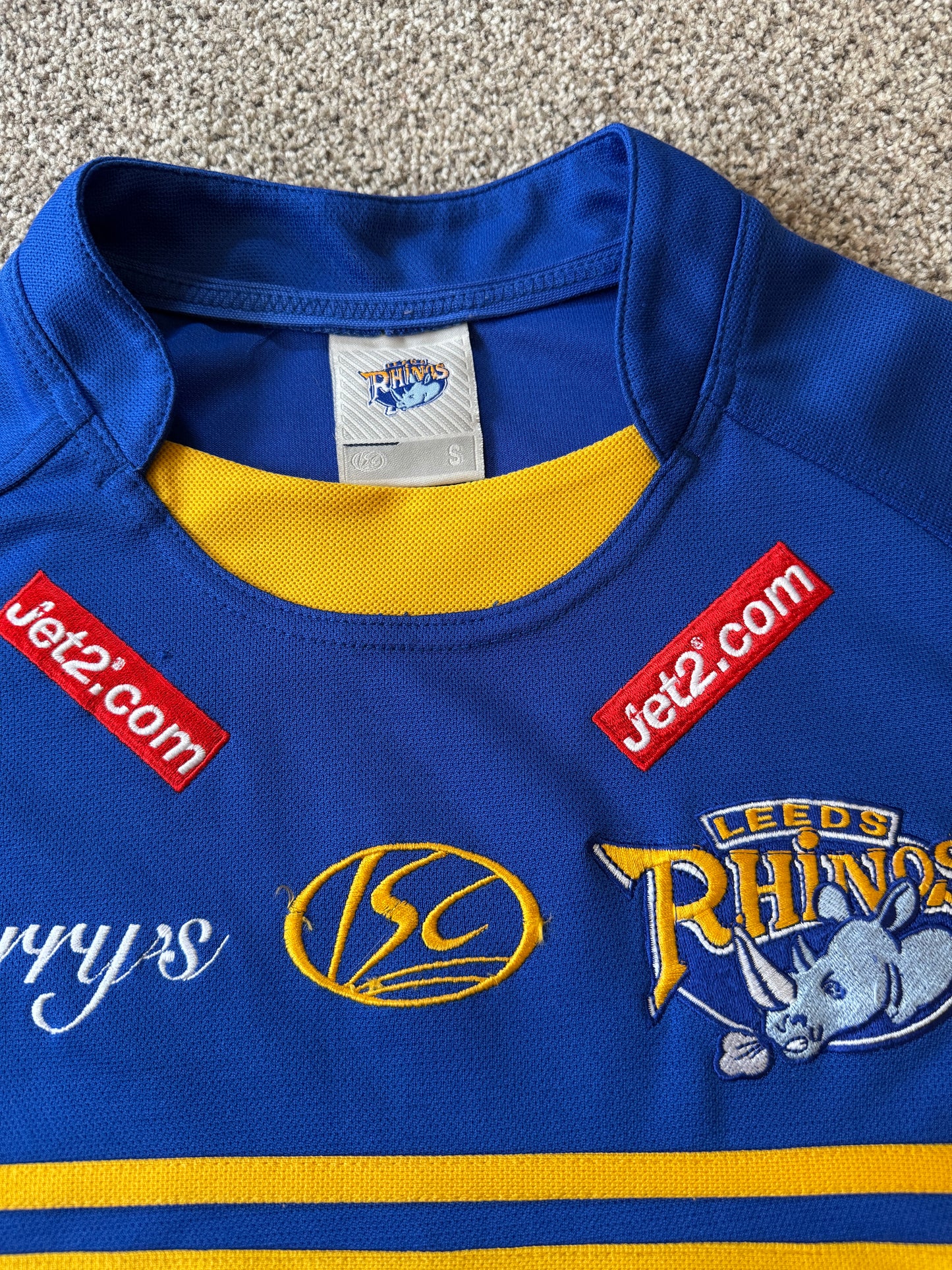 Small Blue Leeds Rhinos Rugby Shirt
