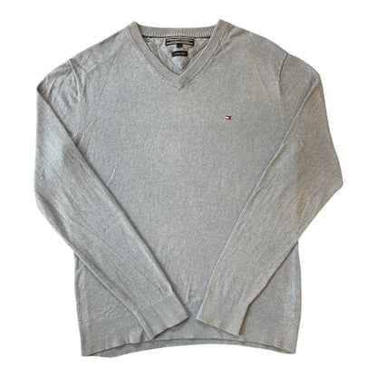 Large Tommy Hilfiger Blue V-Neck Jumper