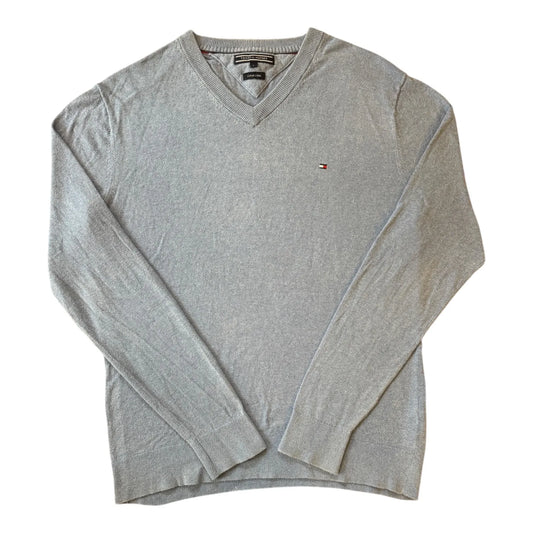 Large Tommy Hilfiger Blue V-Neck Jumper