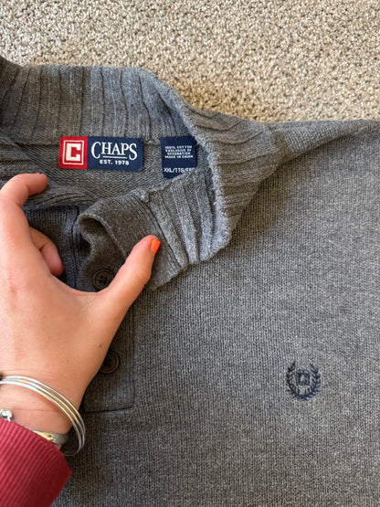 XXL Chaps Grey 1/4 Button