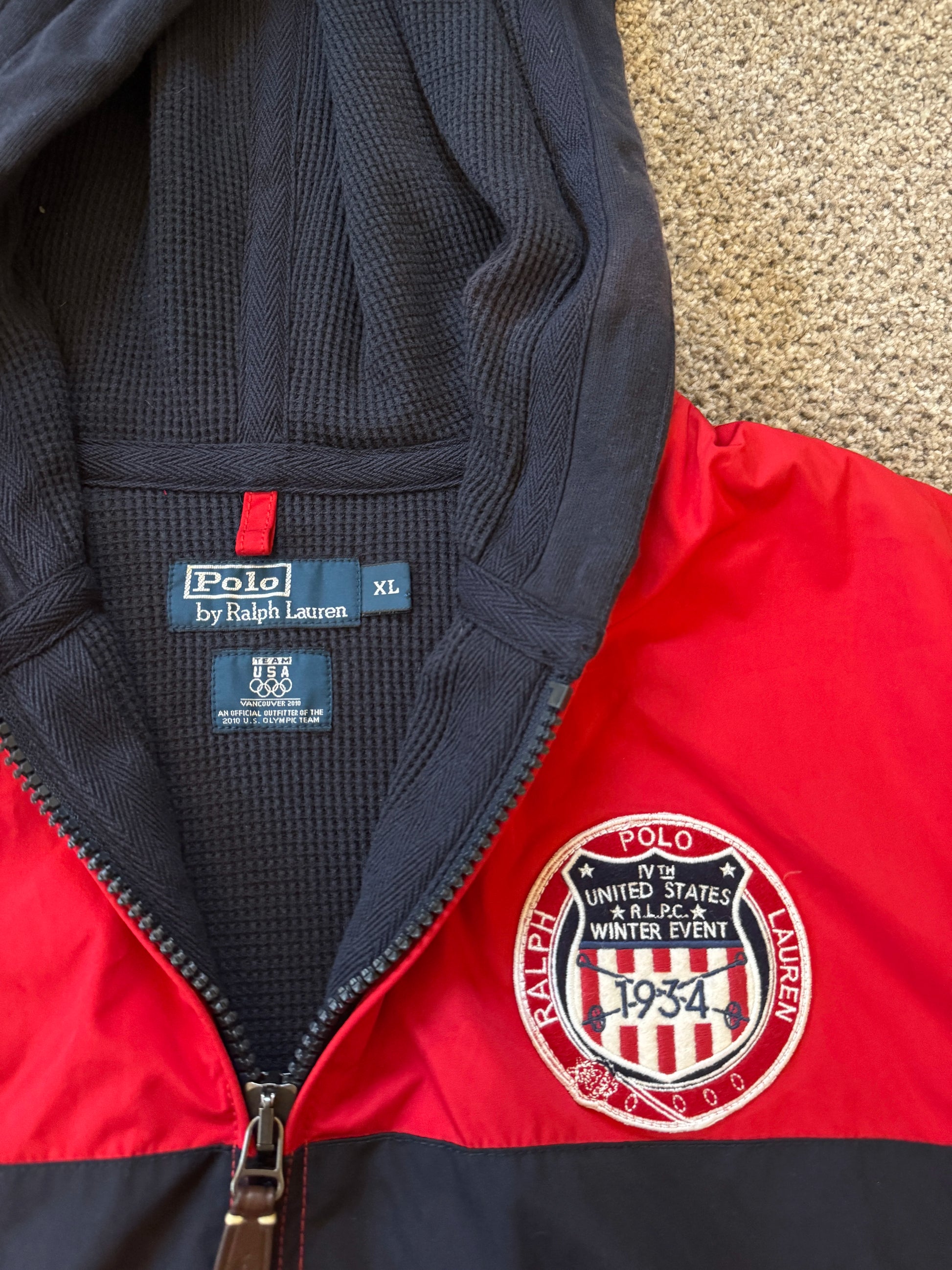 Extra large Ralph Lauren Red 2010 Team USA Olympic Team Coat