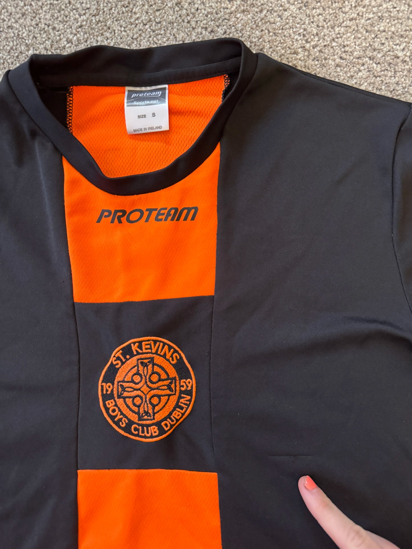 Small Proterm Black St. Kevins Football T-Shirt