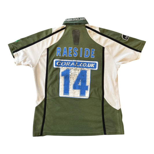 Large Rugby Tech Green London Irish 2008/09 Rugby Shirt