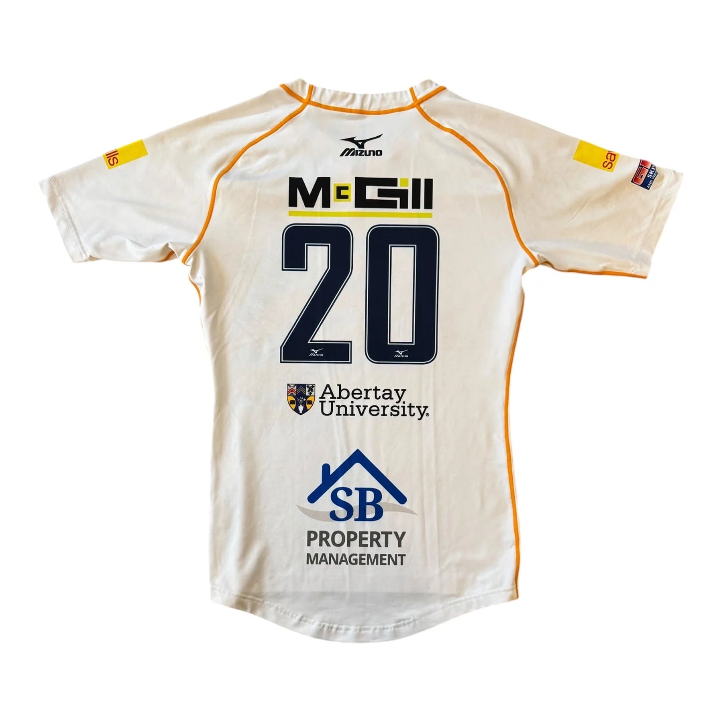 Large Mizuno White Rugby Shirt