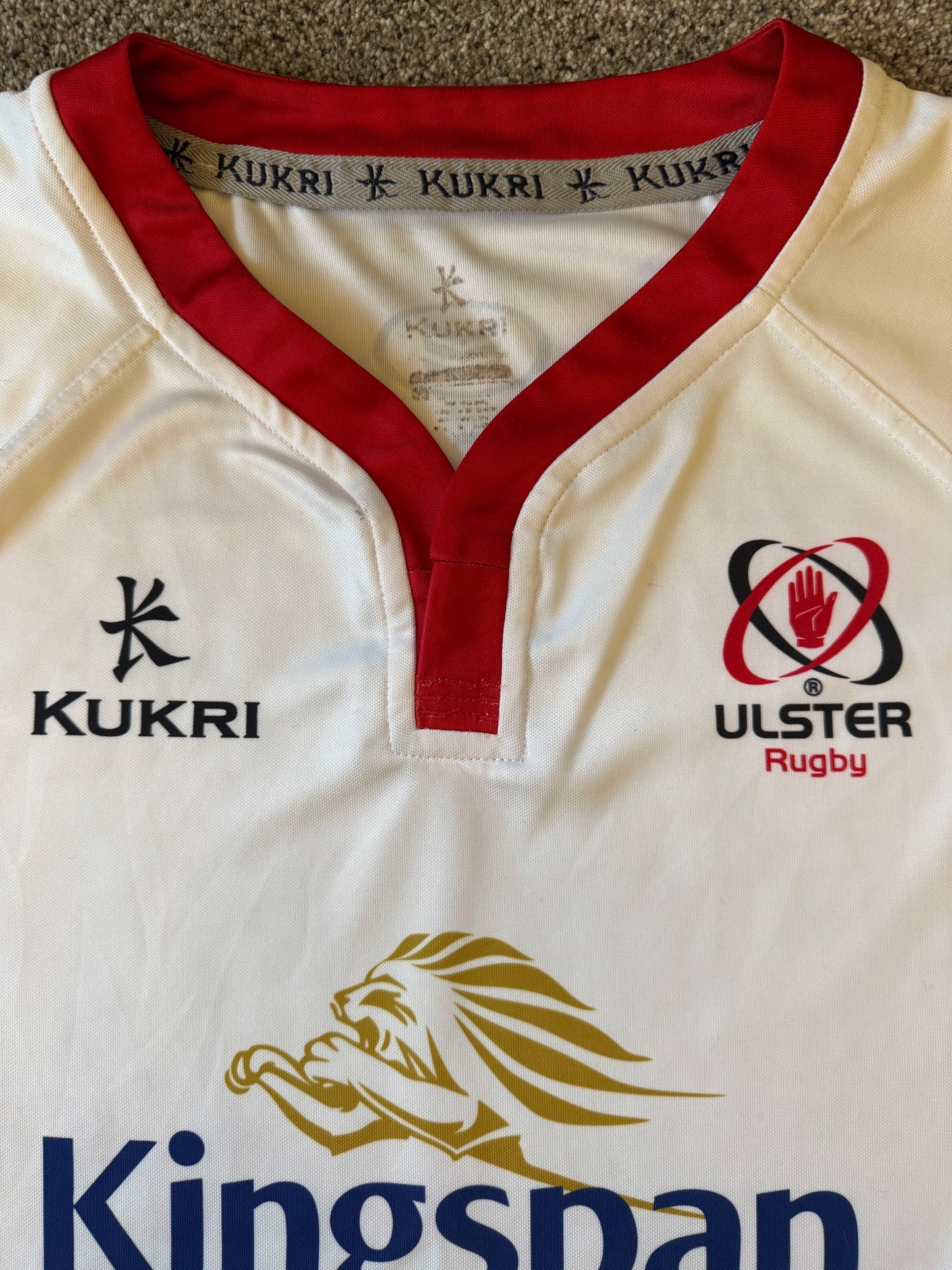 Extra large Kukri White Ulster Rugby Shirt