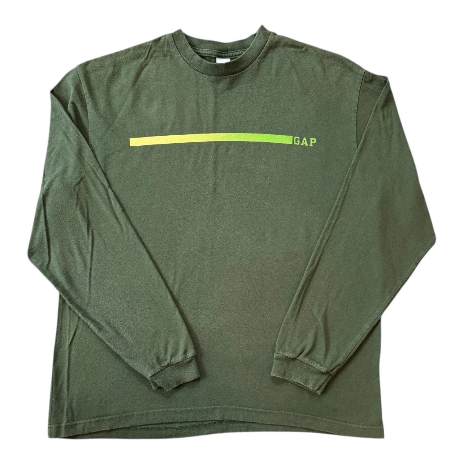 Large Gap Green Long Sleeved T-Shirt