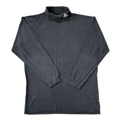 Large Adidas Black Long Sleeved Roll Neck T-Shirt