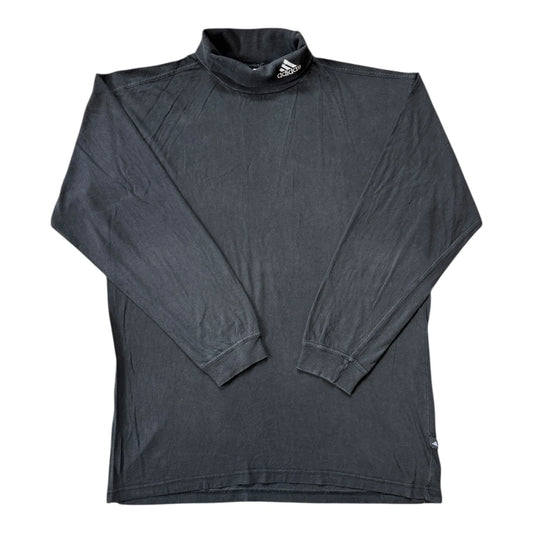 Large Adidas Black Long Sleeved Roll Neck T-Shirt