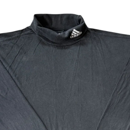 Large Adidas Black Long Sleeved Roll Neck T-Shirt