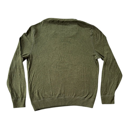 Large Gap Green V-Neck Jumper