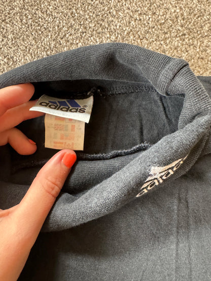 Large Adidas Black Long Sleeved Roll Neck T-Shirt