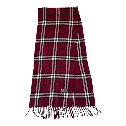 Burberrys Red Lambswool Scarf