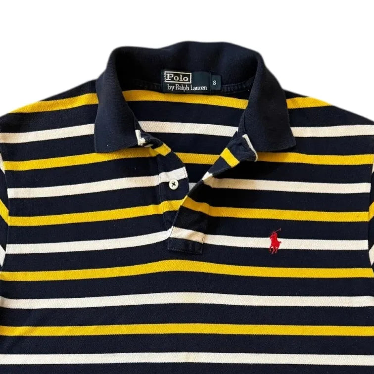 Small Ralph Lauren Navy Yellow Polo Shirt