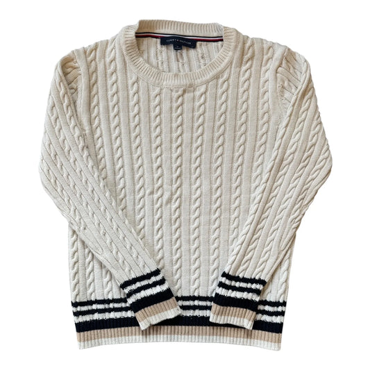 Women's Medium Tommy Hilfiger White Cable Knit