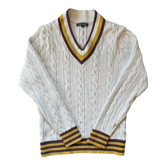 Women's Large Tommy Hilfiger White Cable Knit