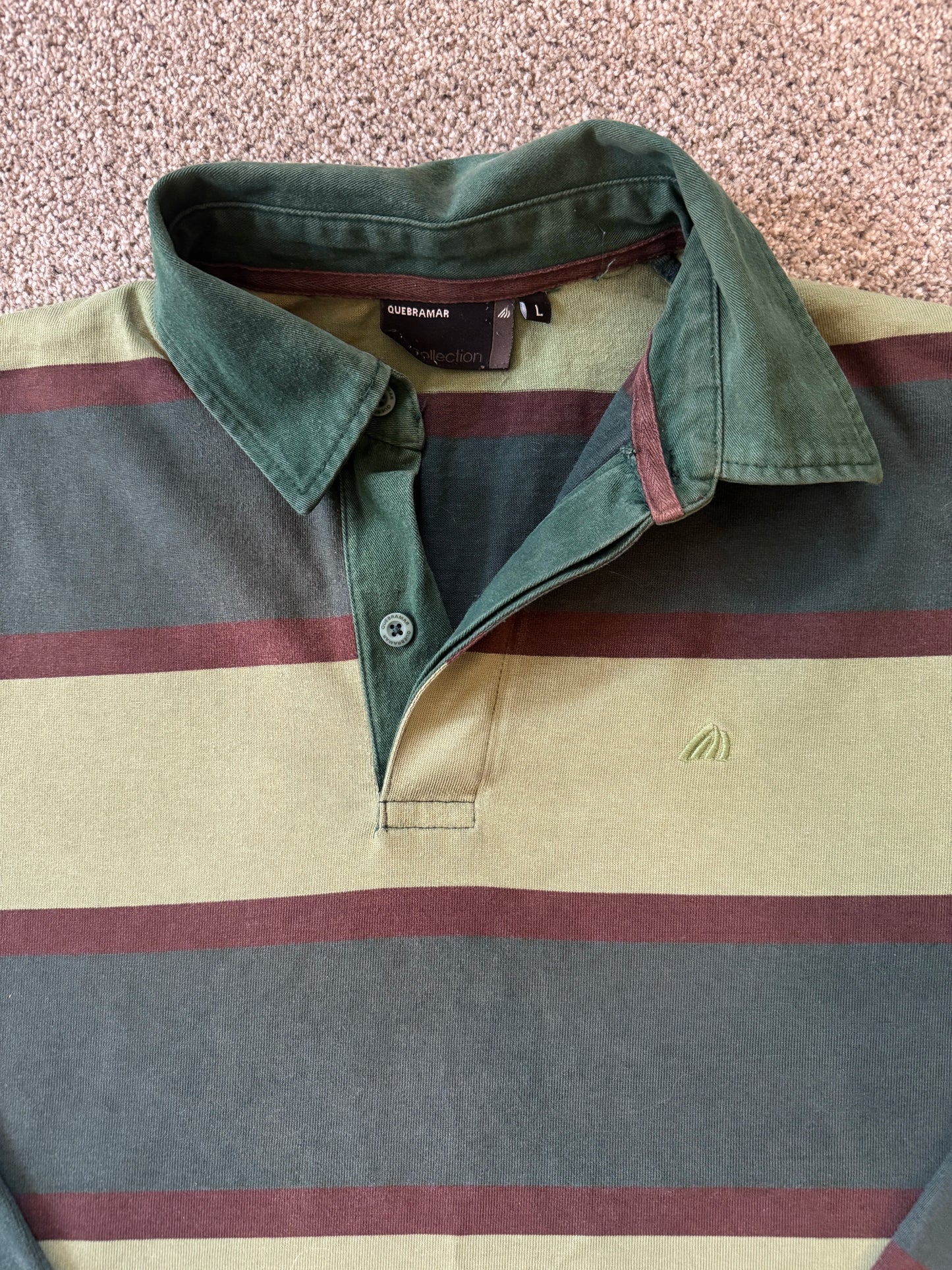 Large Quebramar Green Rugby Shirt