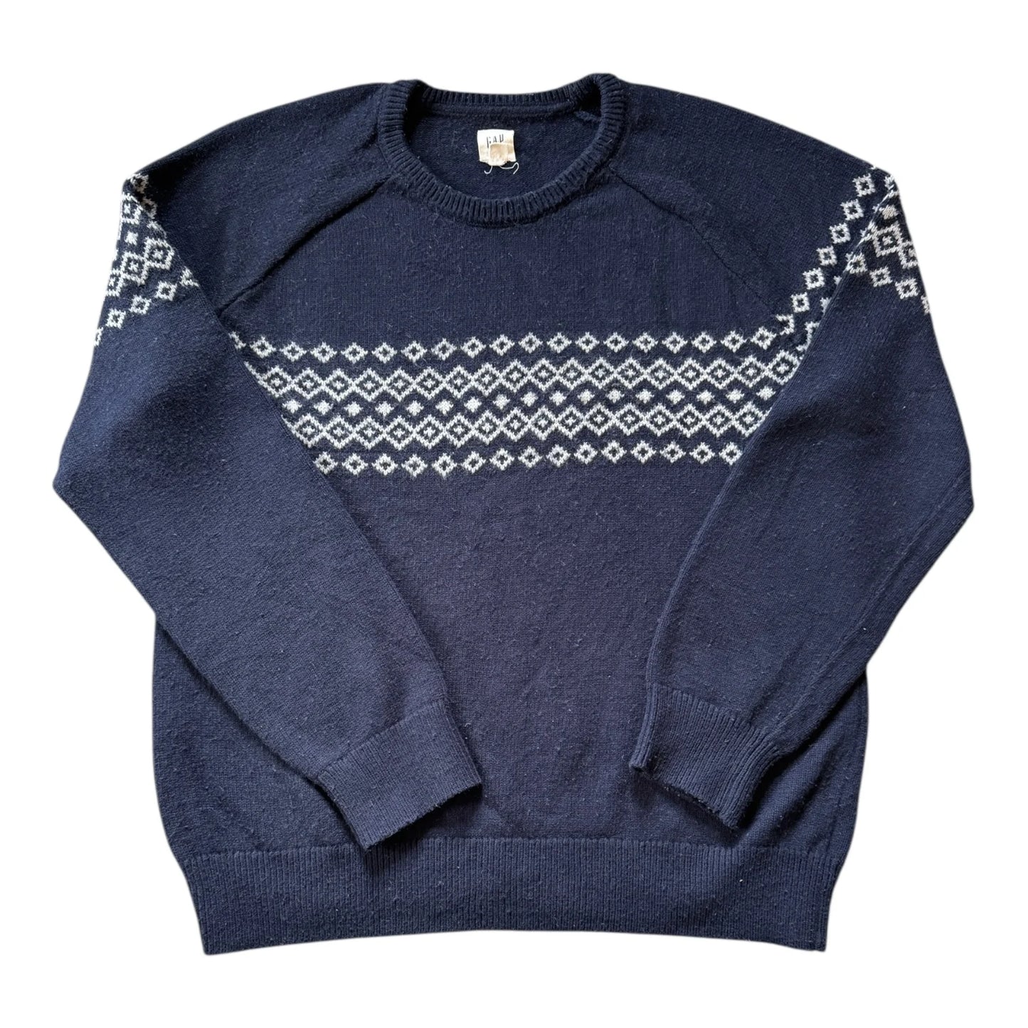 Large Gap Navy Wool Knitted Jumper