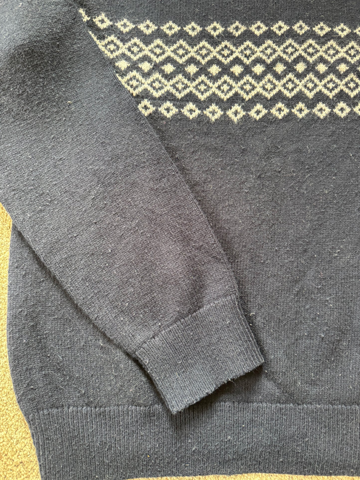 Large Gap Navy Wool Knitted Jumper