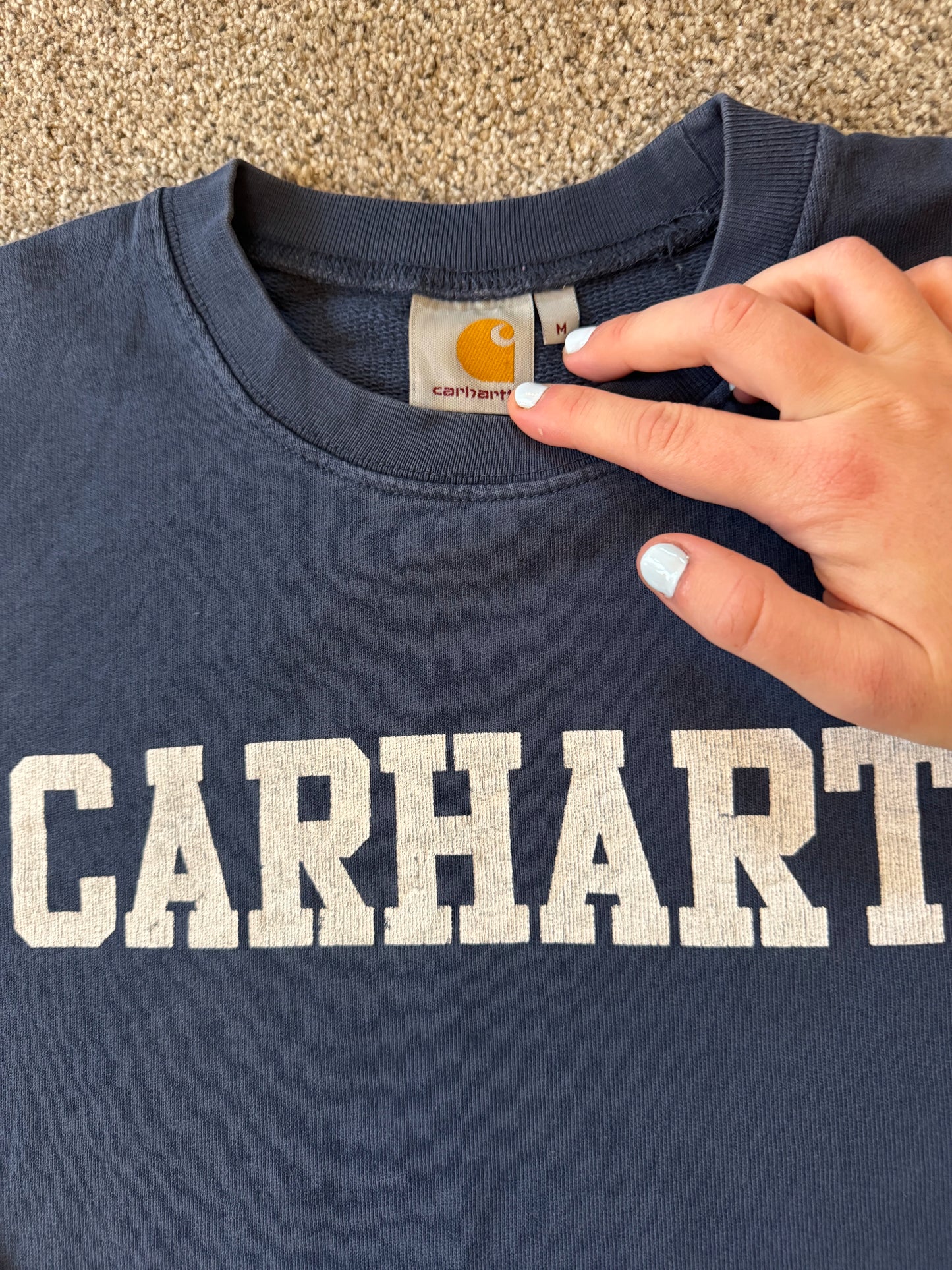 Medium Carhartt Navy Sweatshirt