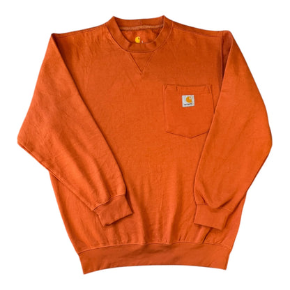 Large Carhartt Orange Sweatshirt