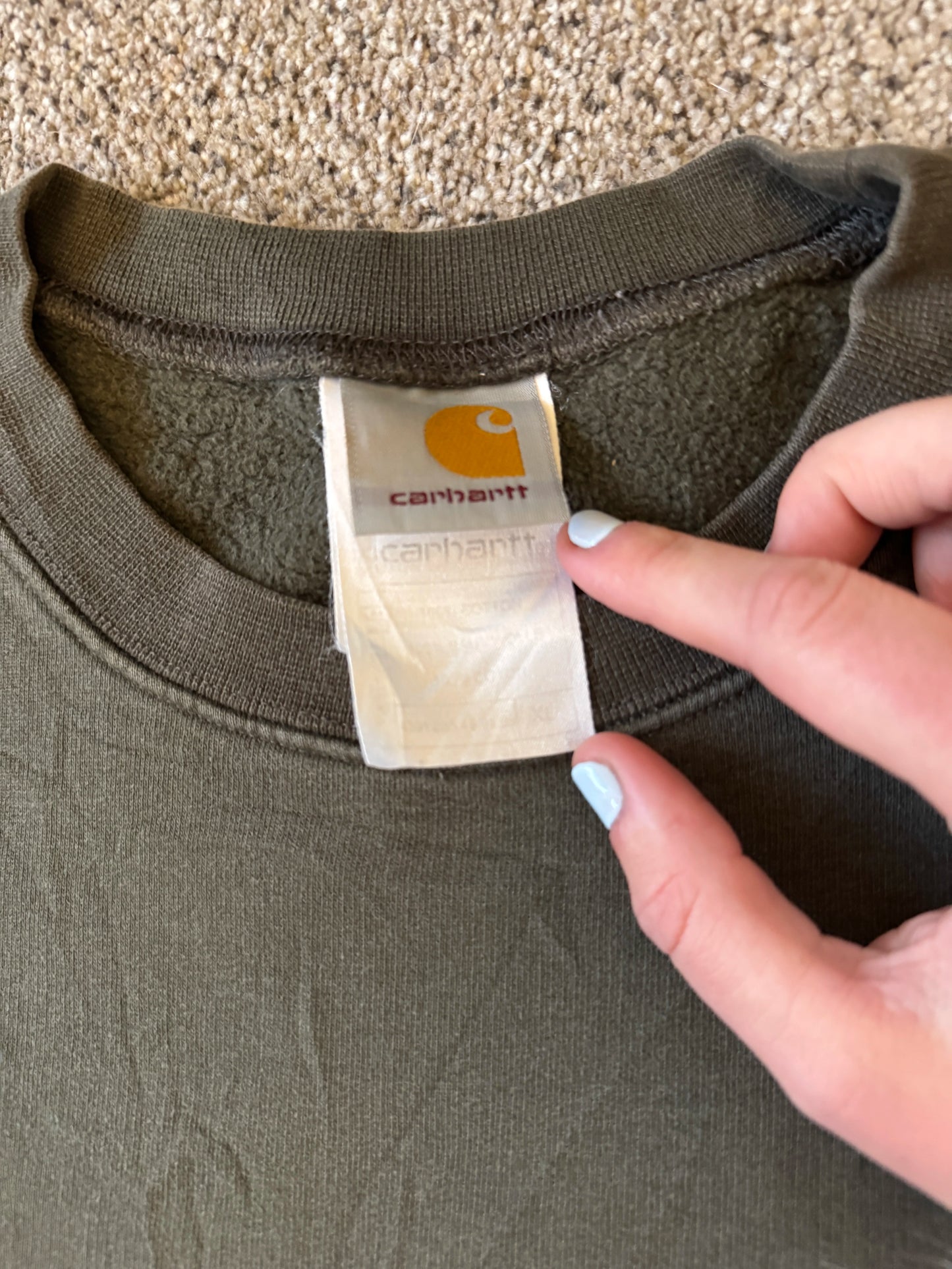 Extra large Carhartt Dark Green Sweatshirt
