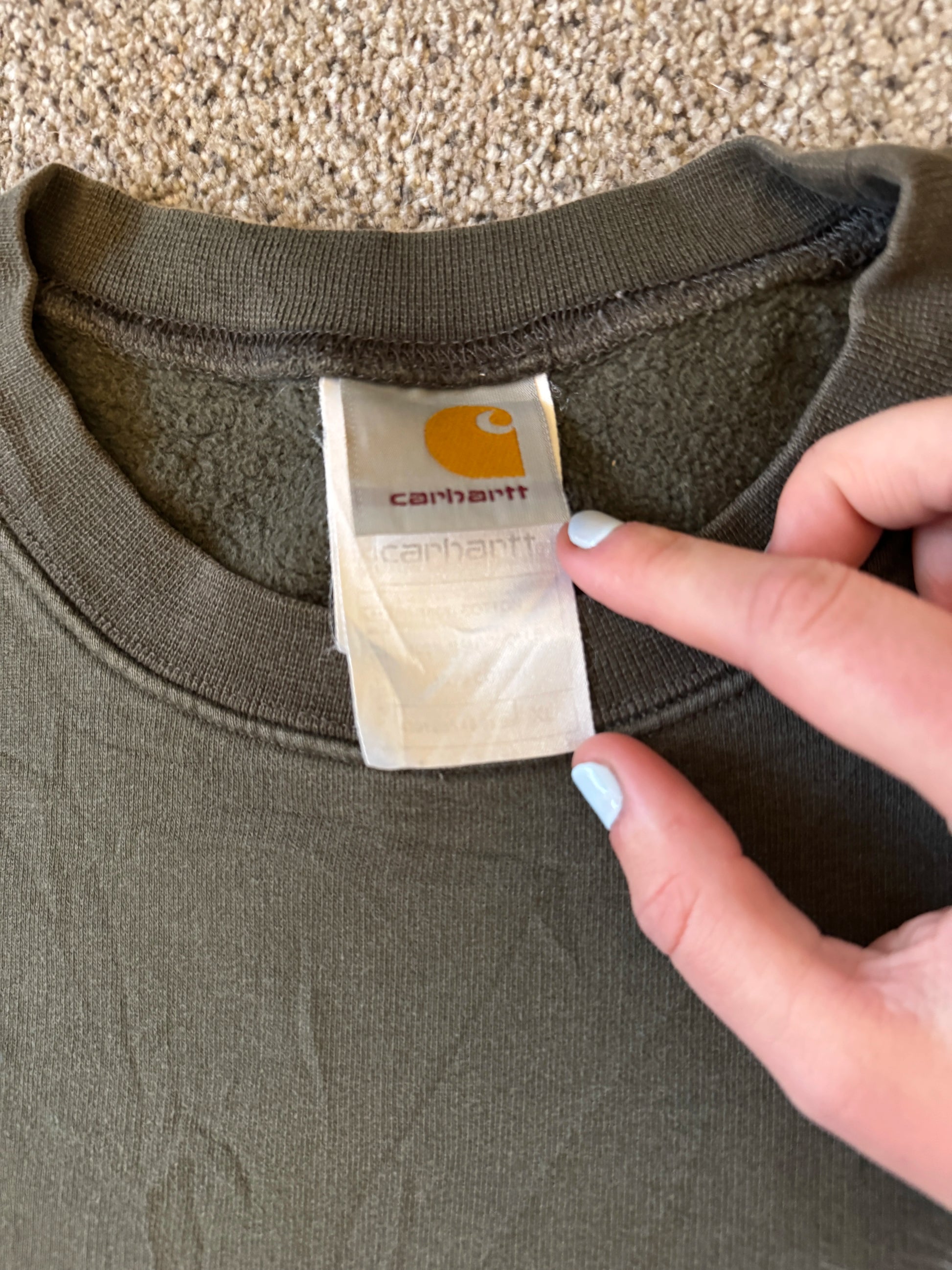 Extra large Carhartt Dark Green Sweatshirt
