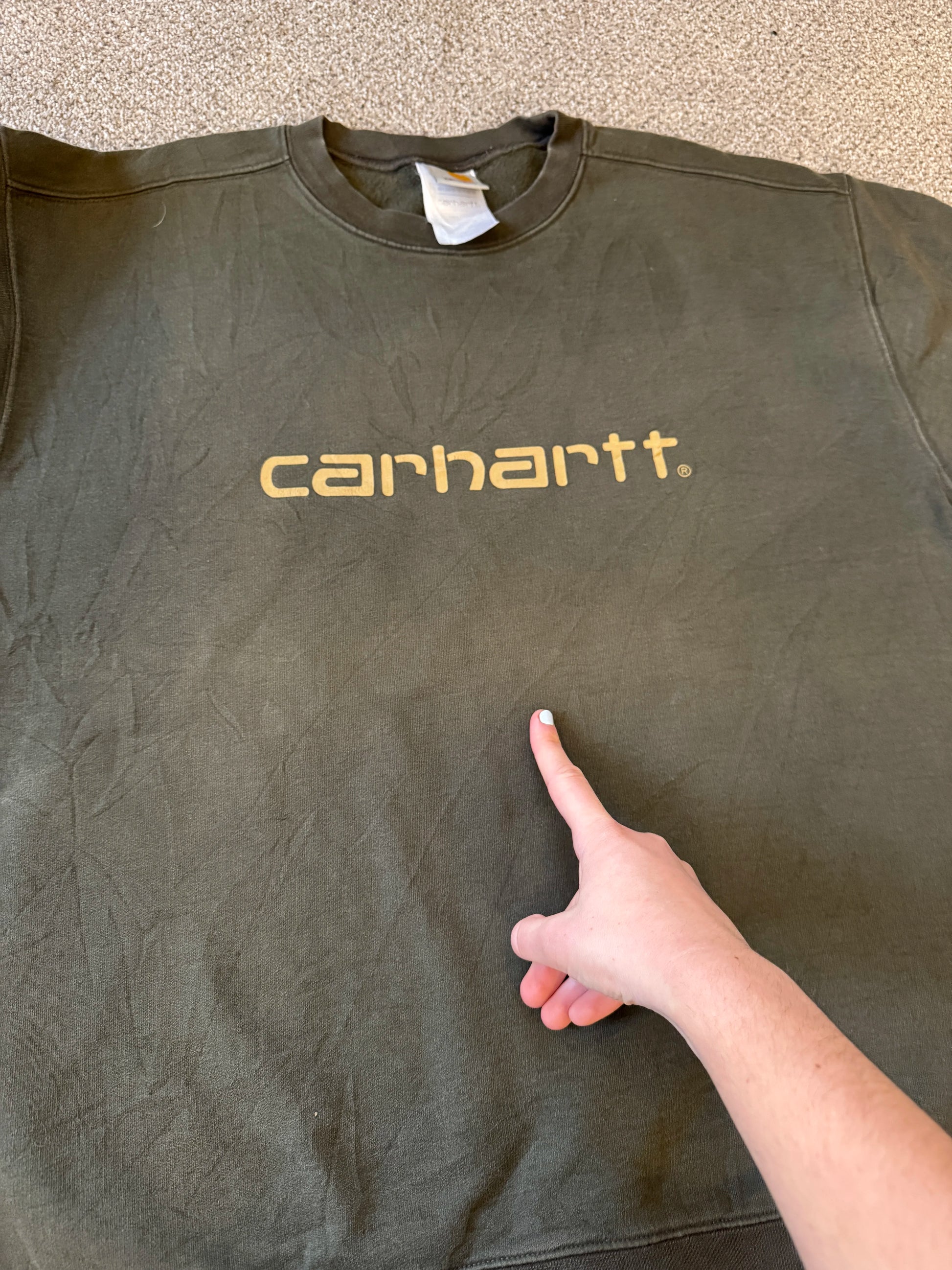 Extra large Carhartt Dark Green Sweatshirt
