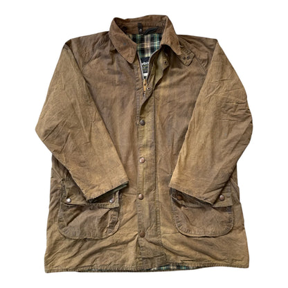 Large Barbour Gamefair Brown Wax Jacket