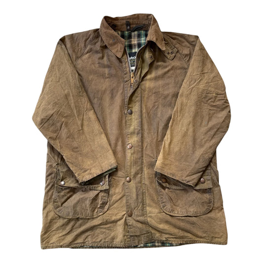 Large Barbour Gamefair Brown Wax Jacket
