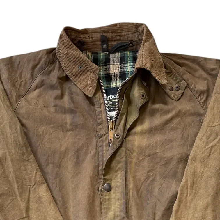 Large Barbour Gamefair Brown Wax Jacket