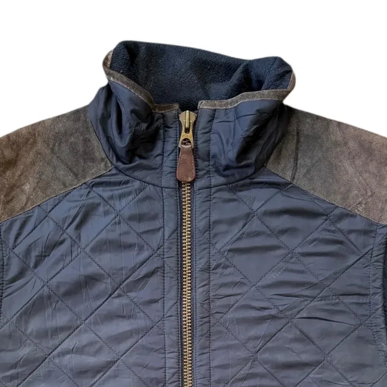 Large Ralph Lauren Navy Quilted Gilet Coat