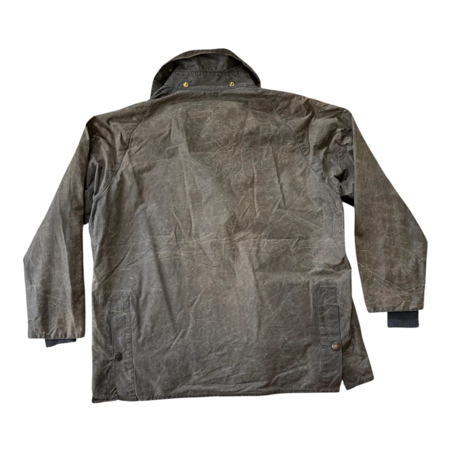1992 XXL Barbour Grey Bedale Wax Jacket