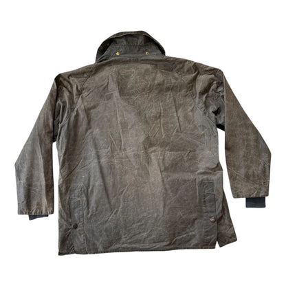 1992 XXL Barbour Grey Bedale Wax Jacket