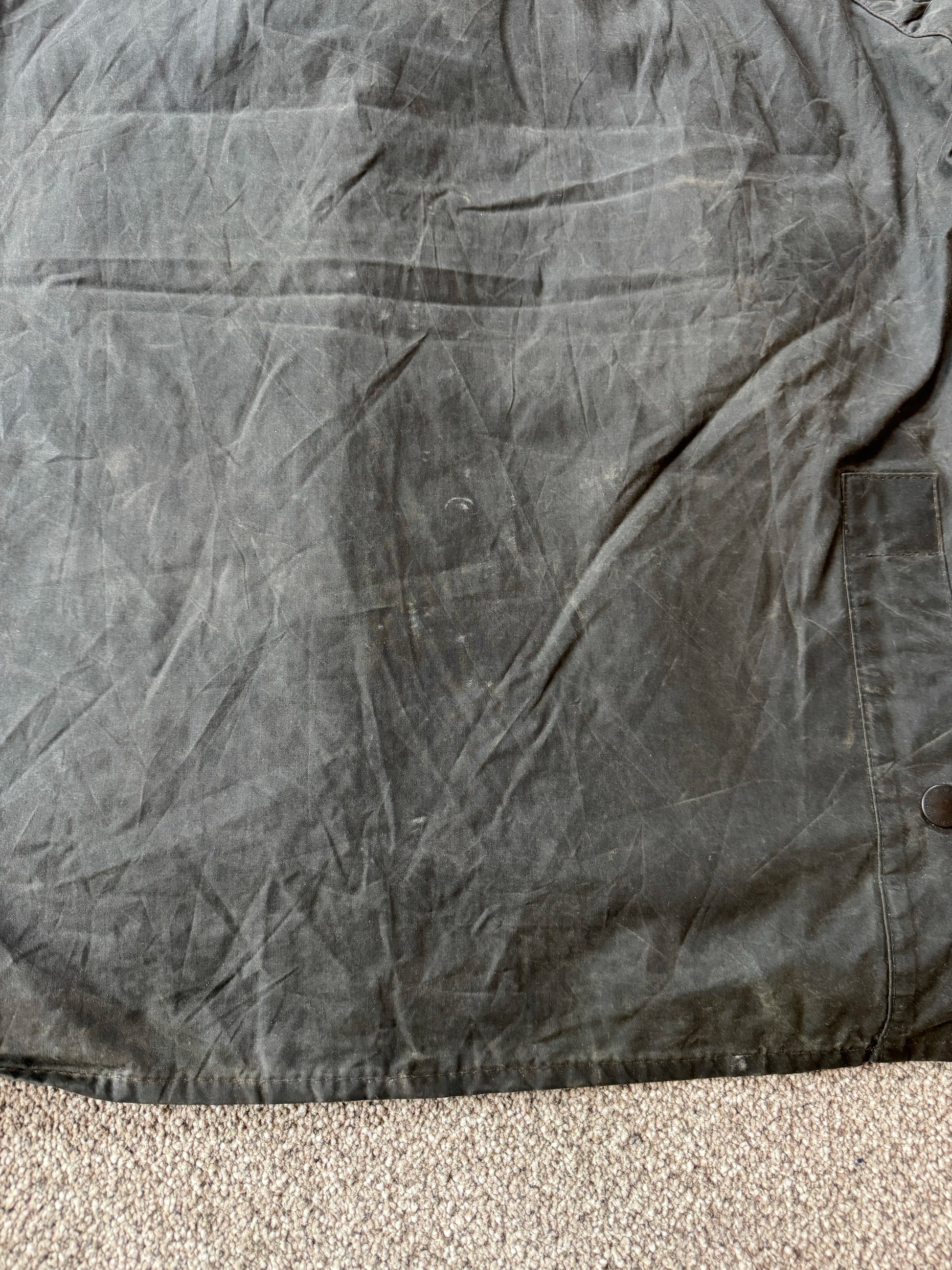 1998 Large Barbour Bedale Green Wax Jacket