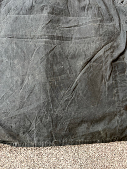 1998 Large Barbour Bedale Green Wax Jacket