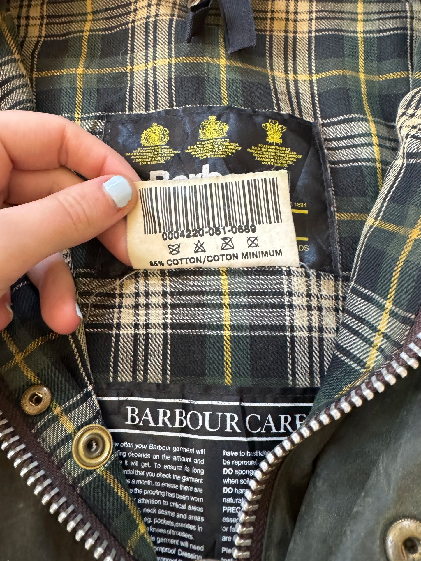 2000 XXL Barbour Green Beaufort Wax Jacket