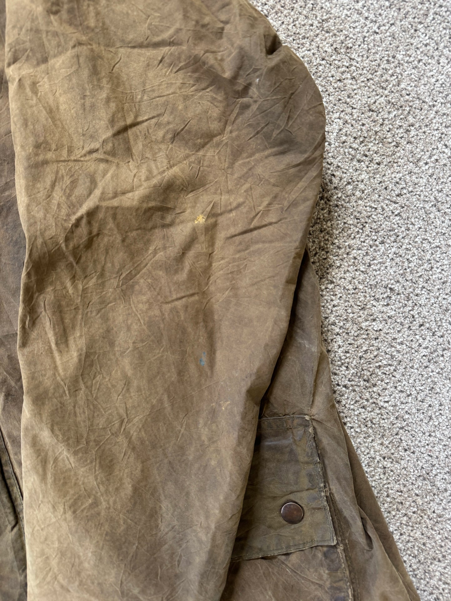 Large Barbour Gamefair Brown Wax Jacket