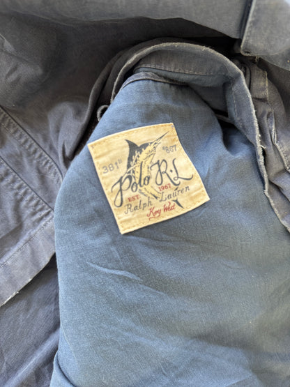 90's XXL Ralph Lauren Blue Hunting Mohawk Field Jacket