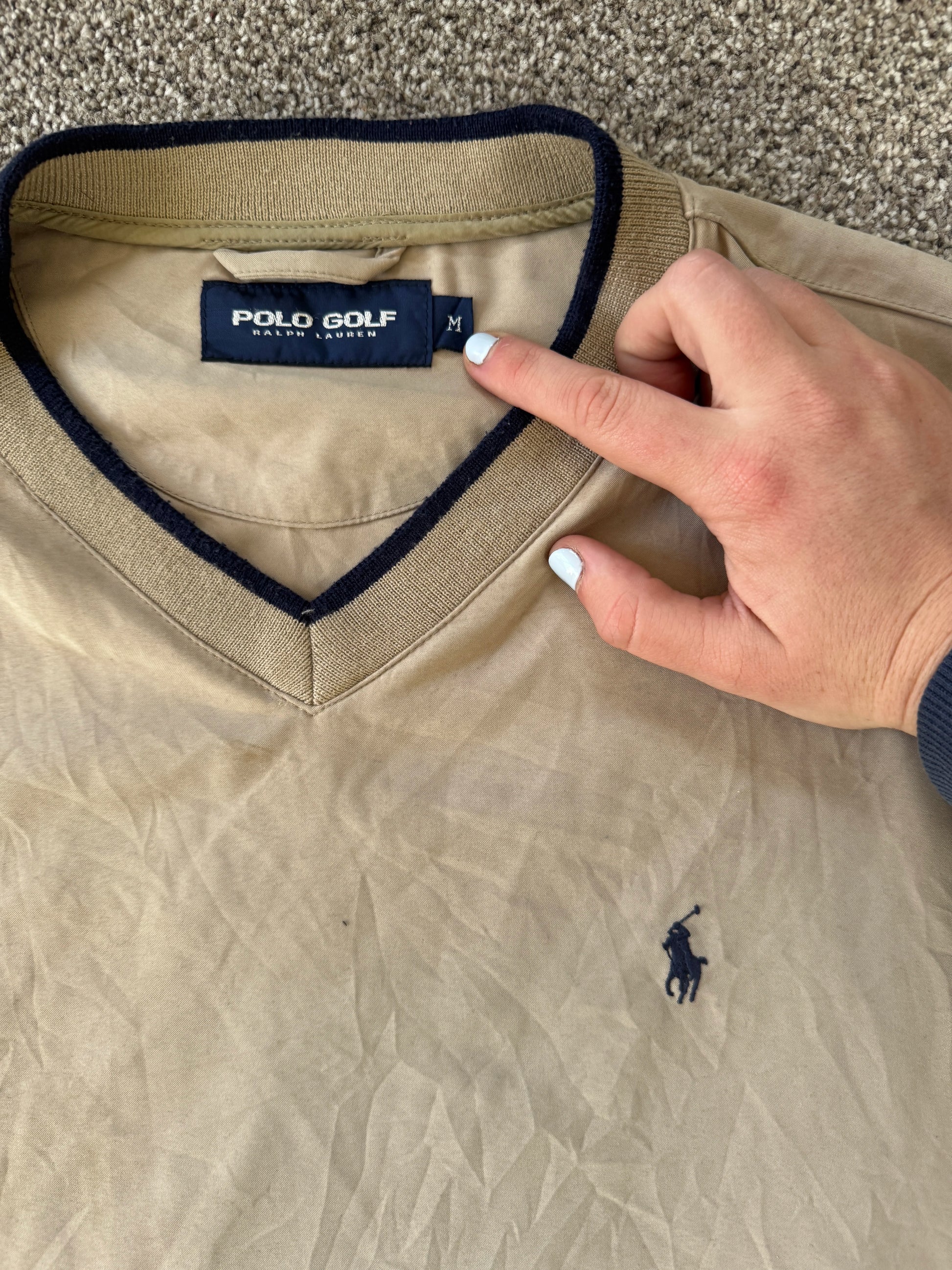 Medium Ralph Lauren Beige Golf Vest Jacket